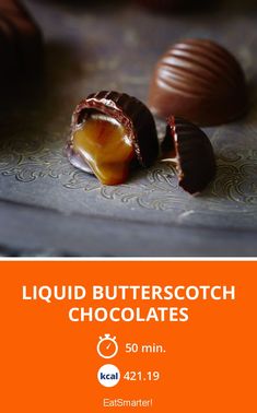 the cover of liquid butterscotch chocolates