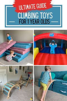 Playroom Ideas 1 Year, Diy One Year Old Toys, Montessori Climbing Toys, Diy Climbing Toys For Toddlers, Toddler Climbing Wall, Baby Climbing Toys, Climbing Toys For Toddlers