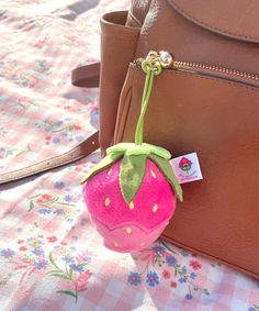 Soft strawberry plush charm 10cm x 7cm Perfect to add to your backpack, purse, or tote bag! Cute Pink Bags With Keychain, Cute Pink Everyday Bag Charm, Strawberry Bag Charm Crochet Tutorial, Strawberry Bag Charm Crochet Pattern, Trendy Pink Strawberry Print Bag, Cute Pink Bag Charm For Everyday Use, Crochet Strawberry Charm Bag, Strawberry Milk Keychain, Car Hangers