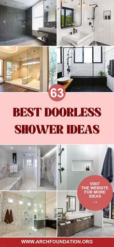 Find inspiration with stunning doorless walk-in shower ideas. These stylish and practical designs are perfect for creating a luxurious bathroom experience. No Wall Showers Walk In, Stunning Walk In Showers, Walk In Shower No Tile, Walk In Shower Next To Water Closet, No Shower Door Showers Walk In, Walkin Shower No Doors, Bathroom Walking Shower Ideas, Walk In Shower Half Wall No Door, Walk Through Shower Ideas