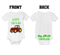 Home Grown Fertilizer Baby Shirt Kid Bodysuit Country Farm Animal Farmer Rancher Farmer Baby, Farm Shirts, Funny Baby Shirts, Home Grown, Country Farm, Cute Family, Farm Animal, Baby Shirts, Baby & Toddler Clothing