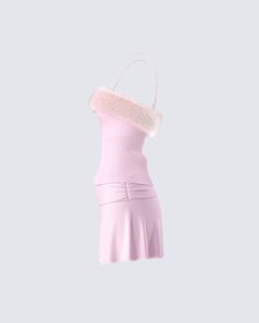 Give them a reason to have a soft spot for you in this two-piece set 💗 Featuring a pink fur trim cami top paired with a matching mini skirt - this fit is for all our babes who are in their sweetheart era 😊 Pink Coquette Mini Dress With Spaghetti Straps, Coquette Pink Mini Dress With Spaghetti Straps, Feminine Pink Mini Dress For Winter, Elegant Pink Mini Dress For Loungewear, Pink Fur, Soft Spot, Pink Faux Fur, Cargo Pant, Cami Top