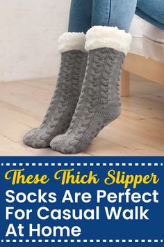 Normal cotton socks fail during winters. If your feet remain cold throughout the day even while wearing socks you need something that is more than just normal socks but is extremely comfortable to wear as well. Holiday Songs, Comfy Socks, Winter Comfort, Soft Sock, Cozy Gift, Slipper Socks, Accessories Clothing, Sherpa Lined, Cotton Socks