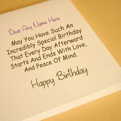 a happy birthday card for someone special