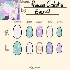 Princess Celestia, Cute Nail Designs, Nails Designs, Cute Acrylic Nails, Nails Design, Simple Nails, Fake Nails, Nail Design