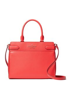 8.62"h x 10.87"w x 5"dhandle drop: 5.5"drop: 22"satchel with zip closureinterior slide pocketsstyle # wkru6951Color: Digital Red Kate Spade Staci, Kate Spade Purse Black, Kate Spade Satchel, Red Currant, Black Leather Satchel, Pink Handbags, Kate Spade Wallet, Kate Spade Purse, Satchel Purse