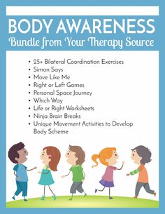 Body Awareness Activities, Teaching Kids Respect, Coordination Exercises, Coordination Activities, Pediatric Physical Therapy, Occupational Therapy Activities, Motor Planning, Pediatric Occupational Therapy, Safety Awareness