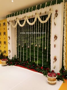 Engagement Decorations Indian, Decor By Krishna, Hindu Wedding Decorations, Reception Stage Decor, Engagement Decoration, Home Flower Decor, Wedding Stage Decor