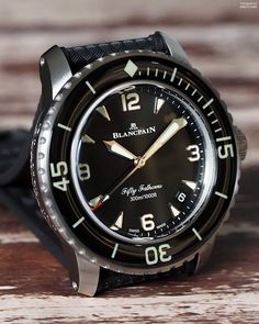 In pictures: Blancpain Fifty Fathoms Automatique 42 mm | Time and Watches | The watch blog Blancpain Fifty Fathoms, Tag Heuer Carrera Chronograph, Laurent Ferrier, Fifty Fathoms, Tag Heuer Carrera, Tudor Black Bay, The Watch