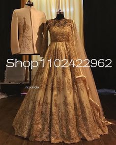 Gold Embroidered Indian Caftan Prom Formal Dresses with Long Sleeve Gillter Ricco India Lehenga Muslim Prom Dress, Prom Formal Dresses, Prom Formal, Dark Gold, Formal Dresses Prom, Special Occasion Dresses, Evening Gown, Wedding Events, Lehenga