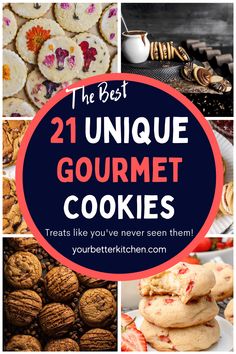 the best unique gourmet cookies that you've never seen them are delicious