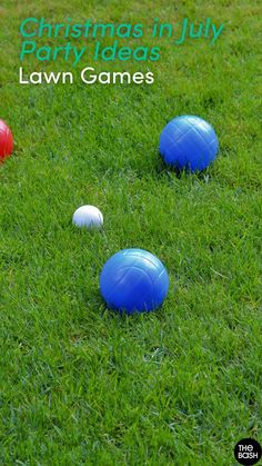 christmas party ideas lawn games for kids to play in the grass with balls on it