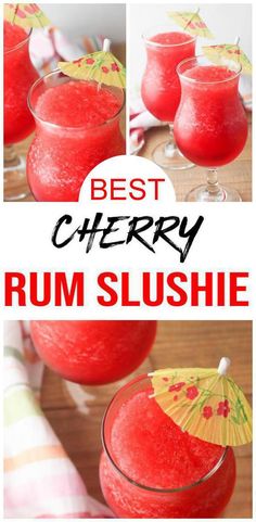 the best cherry rum slushie recipe