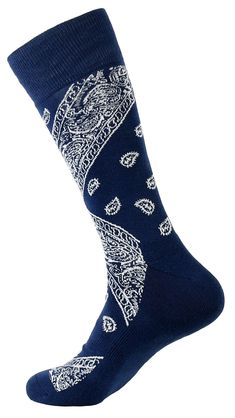 PRICES MAY VARY. Men's Bandana Casual Crew Socks(Sock Size:9-13, Navy) *Material:80% Cotton, 15% Polyester, 5% Spandex *Made in Korea *Colors: Black, Grey, Navy, Red, White?Select your color) *Machine wash warm with similar colors. *Use only non-chlorine bleach when needed. *Tumble dry low *Color may vary due to lighting Men's Bandana Casual Crew Socks *Material:80% Cotton, 15% Polyester, 5% Spandex *Made in Korea *Colors: Black, Grey, Navy, Red, White?Select your color) *Sock Size:9-13, Very st Gangsta Clothes, Cortez Shoes, Floral Beanie, Bandana Blanket, Bandana Pattern, Blue Bandana, Nike Shoes Air Force, Paisley Bandana, Mens Fashion Wear