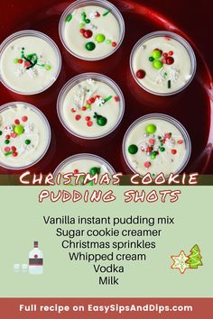 christmas cookie pudding shots recipe on easysandlips com - click to see more info