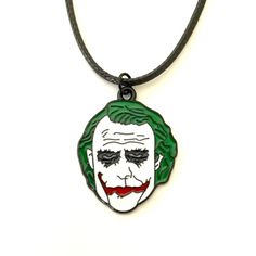 New Black Tone Joker Cord Necklace Silver Necklace Chain Length: 24”In. Charm Size: 1” Inch. Silver Necklace Chain, Necklace Chain Lengths, Cord Necklace, Silver Chain Necklace, Necklace Chain, Necklace Silver, Chain Length, Silver Necklaces, New Black