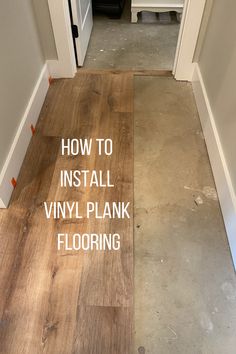 how to install vinyl plank flooring in the hallway