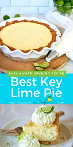 the best key lime pie recipe is easy to make