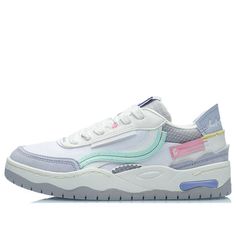 (WMNS) Li-Ning Counterflow AGCR300-1 (SNKR/Skate/Casual/Women's/Classic) Li Ning Shoes, Shoes Casual, Casual Shoes, Casual Women, Blue, White