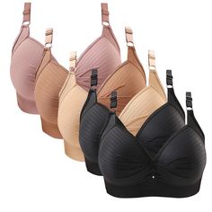 PRICES MAY VARY. 【High Elasticity】The high elastic wide shoulder strap on our wireless bra reduces shock and vibration during low impact exercises, providing excellent support. The wide hem fits snugly to your body and does not easily shift. The non-removable foam padding stays in position well and maintains its shape without deformation. 【Seamless Sports Bra】Full cup wirefree bras provide ample coverage and support, gathering your chest comfortably. The low back design showcases your charming c Padded Bras For Flat Chest, Hiking Gear Women, Low Impact Exercises, Wirefree Bras, Gym Sports Bra, Old Bras, Wireless Bras, Leather Bra, Front Closure Bra