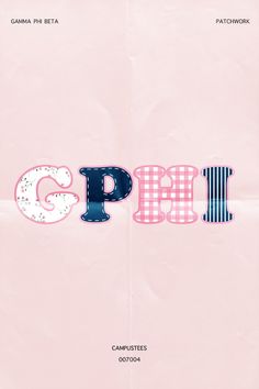 a pink and blue poster with the word gap in it's uppercases