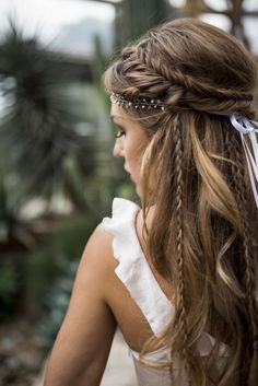 New Braided Hairstyles, Trendy Wedding Hairstyles, Penteado Cabelo Curto, Half Up Half Down Hair, Trending Hairstyles, Wedding Hairstyles For Long Hair, Loose Hairstyles