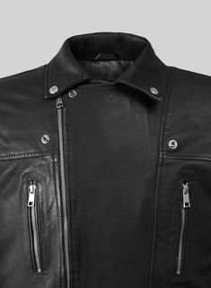 Chic, stylish, and attractive, our Resolute Black Biker Leather Jacket is the perfect addition to any wardrobe. Crafted from premium leather, this exquisite jacket exudes sophistication and confidence, giving you the perfect look for any occasion,   So showcase a sleek and modern design with this jacket is perfect those lovers who demand premier comfort and style.  
   Made Using Pure Napa Sheep Skin Soft Leather  
 
 Look Includes    Black Washed and Waxed Leather  Silver Zipper    You can cha Luxury Leather Outerwear For Biker Events, Luxury Leather Biker Jacket For Fall, Elegant Leather Biker Jacket For Winter, Designer Leather Outerwear For Biker Events, Modern Fitted Leather Biker Jacket, Designer Fitted Biker Jacket For Events, Elegant Leather Biker Jacket With Zipper, Elegant Leather Biker Jacket With Zipper Closure, Designer Leather Biker Jacket For Biker Events