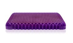 a purple plastic tray with wavy lines on it