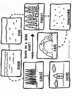 the diagram shows how to use different shapes and sizes for each piece of art, including squares