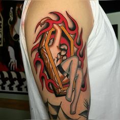 a person with a tattoo on their arm