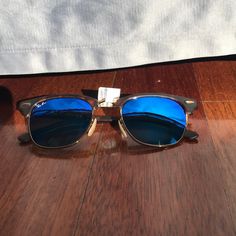 Nwt Ray Ban Clubmaster Sunglasses. Never Been Worn, Blue Tint With Tortoise Rims. Steve Madden Pumps, Chloe Sunglasses, Purple Mirror, Round Ray Bans, Clubmaster Sunglasses, Michael Kors Wristlet, Tortoise Shell Sunglasses, Black Aviators, Michael Kors Wallet