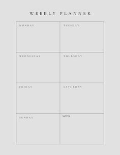 Basic Wochenplaner lessonplanner #dailymealplanner #allinoneplanner #plannerdesign Planer Organisation, Workout Sheets, Studie Hacks, Simple Weekly Planner, Free Printable Planner, Weekly Planner Free