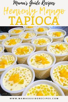 Mango Tapioca Recipe, Tapioca Recipe, Mango Tapioca, Tapioca Dessert, Tapioca Recipes, Mango Desserts, Filipino Dessert Recipes, Pinoy Dessert, Asian Dessert Recipes