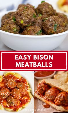 easy bison meatballs are the perfect appetizer to serve at your next party