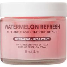 Ulta Beauty Collection Watermelon Sleeping Mask - 2 Fl Oz - Ulta Beauty : Target Popular Skin Care Products, Glowing Radiant Skin, Watermelon Fruit, Watermelon Recipes, Aloe Leaf, Love Your Skin, Beauty Must Haves, Sleeping Mask, Facial Mask