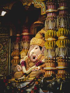 Dagadusheth Halwai Ganapati Temple. Download this photo by Mohnish Landge on Unsplash Dagdusheth Ganpati, Ganpati Photo Hd, Ganesh Ji Images, Ganpati Bappa Wallpapers, Jai Ganesh, Ganpati Bappa Photo, Shri Ganesh Images, Happy Ganesh Chaturthi Images, Ganesh Chaturthi Images