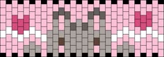 a pink and grey dog is shown in the middle of a mosaic tile wallpaper