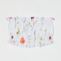 Two Pcs Organic Cotton Tube Top And Midi Skirt. Light Weight And Soft, Both Pieces Are Lined. Perfect For The Summer. Skirt Is Xs But Can Fit A S. Top Is Xs/S, Can Fit 34b To 36d (A Lot Of Give) Chic White Skirt With Floral Print, White Summer Skirt For Daywear, White H&m Skirt For Summer, Chic White H&m Skirt, H&m White Skirt For Spring, Paper Bag Skirt, Tube Top And Skirt, Calf Length Skirts, Perfect Summer Outfit