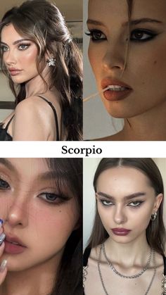 What Makeup Suits My Face, Scorpio Eye Makeup, Scorpio Makeup Zodiac, Scorpio Style Aesthetic, Aries Venus Makeup, Capricorn Makeup Looks