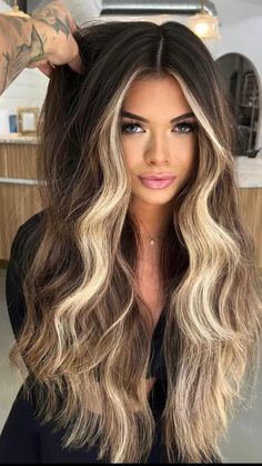 Blonde Highlights Ideas, Money Piece Hair, Brown Hair With Blonde, Hair With Blonde Highlights, Highlights Ideas, Trend Ideas, Ombre Blond, Brown Hair Inspo, Brunette Hair With Highlights