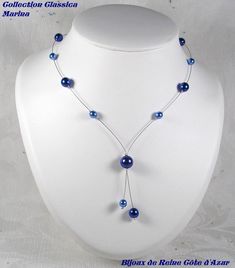 Parure mariage 3 pièces perles parure mariage bleu roy foncé | Etsy Handmade Blue Wedding Necklaces, Elegant Blue Pearl Necklace, Handmade Elegant Blue Bridal Necklace, Elegant Handmade Blue Bridal Necklace, Elegant Adjustable Blue Pearl Necklace, Elegant Blue Wedding Necklaces, Elegant Blue Wedding Necklace, Adjustable Blue Necklace For Anniversary, Diy Wedding Necklace