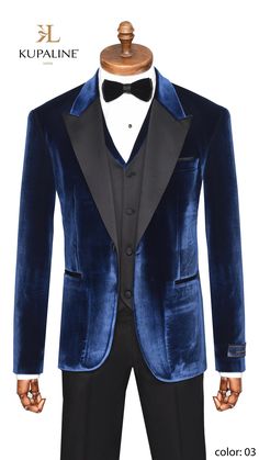 "Blue Men's Tuxedo Suit, Three Piece Black Velvet Tuxedo Men's Suit For Wedding,Wedding Suit Peak Lapel Slim Fit Double Breasted Men's Suit Dress to impress with our Blue Men's Tuxedo Suit, a perfect choice for weddings and special occasions. This Three-Piece Black Velvet Tuxedo Men's Suit adds a touch of luxury to your wedding ensemble. With its Peak Lapel, Slim Fit, and Double-Breasted design, our wedding suit ensures you stand out with style and sophistication. Elevate your formal look and make a lasting impression on your special day with this impeccably crafted men's suit. ◼Velvet Mens Tuxedo Features *3 Piece Velvet, Men's Tuxedo, Groom Suit, Wedding Suit *Fabric: %100 Wool - Satin Lapel, Thick, Warm, Comfortable, Breathable, Softer, Satin Feeling *Center One-Button Blazer And, 4 But Mens Groom Suit, Black Velvet Tuxedo, Men's Tuxedo Wedding, Tuxedo Groom, Mens Tuxedo, Suit For Wedding, Velvet Tuxedo, Men's Tuxedo