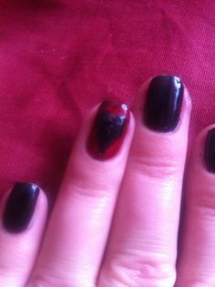 #goth nails #black #love #heart Goth Nails Black, Black Love Heart, Goth Nails, Nails Black, Black Love