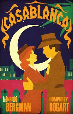 an old movie poster with two people hugging each other