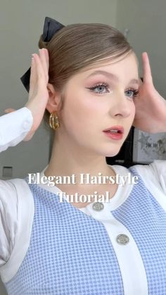 10 Chic Bun Hairstyles You’ll Love This Season Cute Bun Hairstyles, Office Hairstyles, Classy Hairstyles, Easy Hairstyles For Thick Hair, Beautiful Haircuts, Hair Bun Tutorial, Bow Hairstyle, Trendy Hairstyle