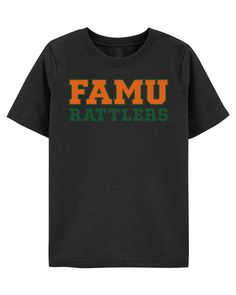 Let Your Little Ones Show Some Spirit For The Family’s Favorite Hbcu In This Soft Cotton Tee. Carter Kids, University Tees, Free Jeans, Girls Graphic Tee, Tshirt Ideas, Vinyl Shirts, Black Culture, Shop Clothing, Tops For Leggings