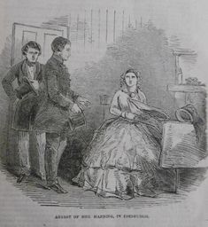 an old drawing of a man and woman sitting next to each other