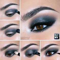 Killing Step by Step Makeup Tutorials for Brown Eyes ★ See more: https://glaminati.com/makeup-tutorials-for-brown-eyes/ Smokey Eyes Tutorial, Make Up Designs, Smokey Eye Tutorial, Smokey Eye Makeup Tutorial, Easy Makeup Tutorial, Makijaż Smokey Eye, How To Apply Eyeliner, Makeup Guide, Trendy Makeup