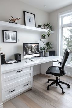 Home Decor: #homedecor, #interiordesign, #homedesign, #decor inspiration Office Decor For Men, Office Craft Room Combo, Electric Colors, Home Office Designs, Stylish Home Office, Display Artwork, Gallery Wall Ideas, Tiny Office, Modern Home Offices