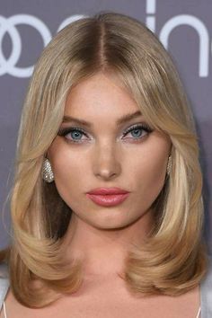 70s Haircuts, Haircuts For Summer, Celebrity Haircuts, Summer Haircuts, Waves Curls, Victoria's Secret Angel, Short Straight Hair, Long Bangs